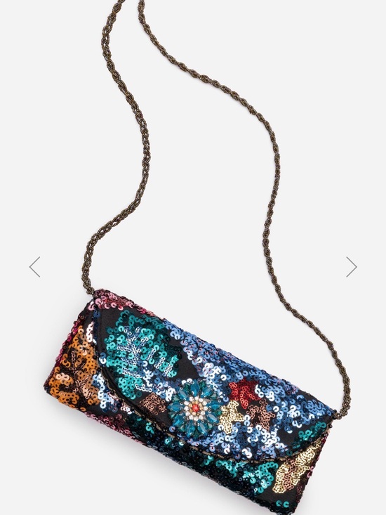 Handbags - JOHNNY WAS Rosali Sequin Clutch Crossbody Evening Bag – NWT
